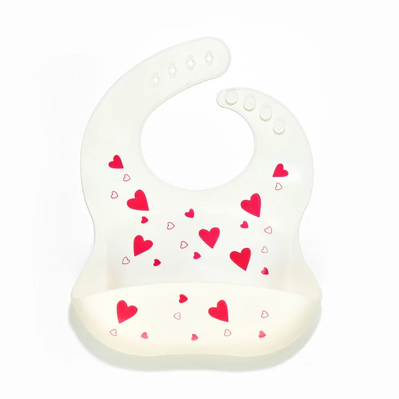 Baby Silicone Bib – Waterproof Feeding Bib for Infants & Toddlers | Adjustable, Fashionable Saliva Towel for Boys & Girls