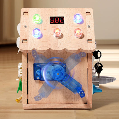 Montessori Busy House – Educational Wooden Activity Toy with Light Switches, Buttons & Music for 3-Year-Old Boys & Girls, Hands-On Learning Gift