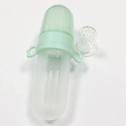Baby Spoon Bottle Feeder – Silicone Squeeze Spoon with Medicine Dropper | Safe Feeding Utensils & Cutlery for Infants & Toddlers
