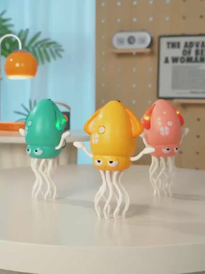 Dancing Octopus Baby Toy – Interactive Tummy Time Toy with Music & LED Lights, Crawling Obstacle-Avoiding Octopus for Infants, Toddlers & Kids